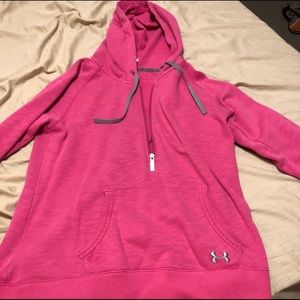 Pink under armour hoodie